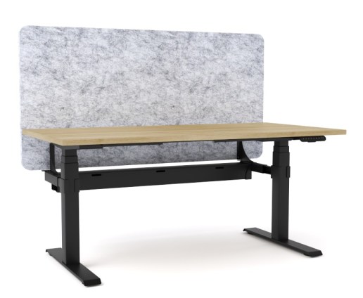 AgileMotion SSD oak top black frame with screen and tray marble gray v1